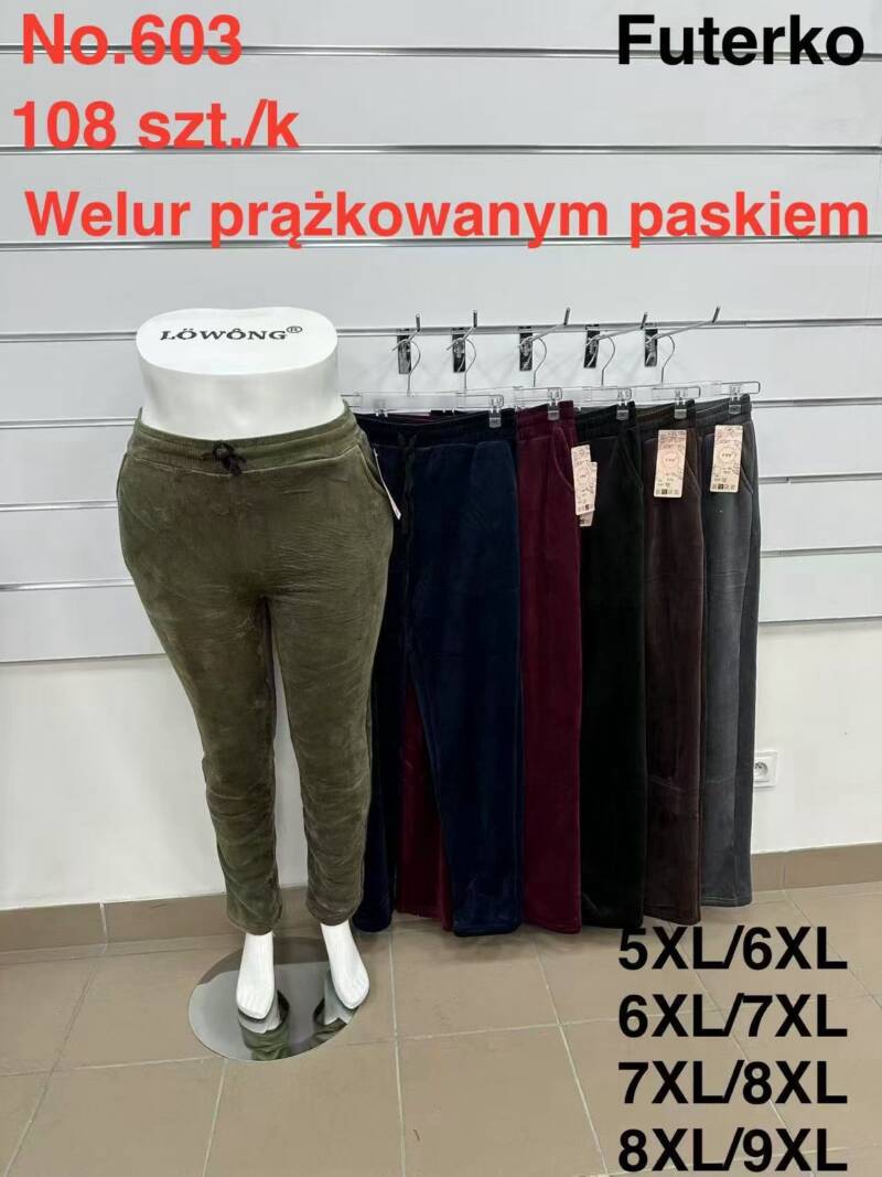 Spodnie damskie duże rozmiary Roz 5XL-9XL, Mix kolor Paczka 10 szt